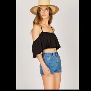 AMUSED SOCIETY Small Life's A Frill Knit Top
